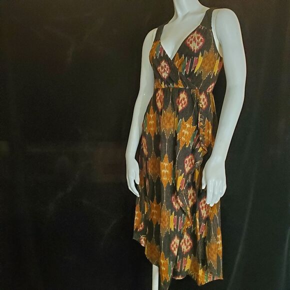 Free People Boho Faux Wrap Dress (S) - Picture 2 of 7